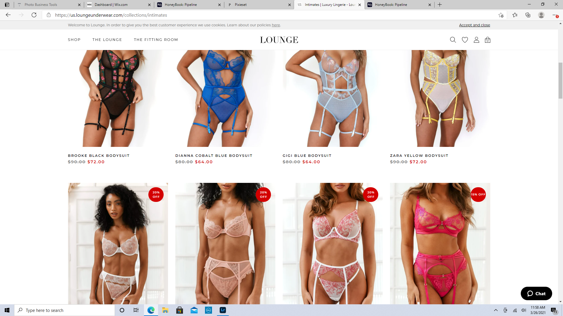 Lingerie websites shop